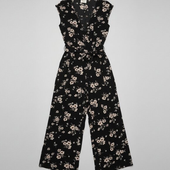 NWOT Sienna Sky Womens Black Floral Print Jumpsuit XS - Picture 7 of 11